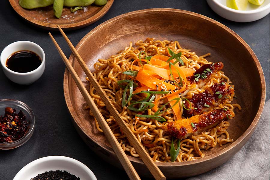 Reis/Nudeln gebraten